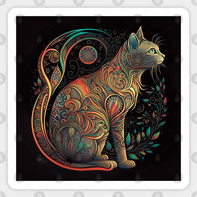 Feline Nouveau 3 Sticker by FashionPulse